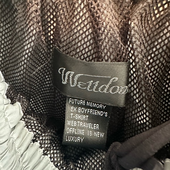 We11done Welldone Appliqud Reflective Shell Short Unisex Size Small - Picture 3 of 8